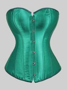 Women's Fishbone Shaping Bustier Crop Top, Waist Cincher Tight Top, New Year Party, Valentine's Day, Holiday Tops, Corset Top, Halloween Costume - Multicolor - View 107