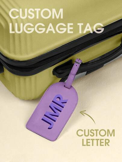 Customized Luggage Tag, Personalized With Engraved Name And Address. Suitable For Suitcases, Backpacks, Unique Bag Accessories & Decoration, Also Can Be Used As Keychain. Ideal As A Distinctive Business, Casual Or Travel Gift For Birthdays, Christmas, Autumn Trips, A Thoughtful Touch For Winter Fashion And Holiday Seasons., School Supplies, Middle School Students, High School Senior High School Students, College Students, University Students, Freshman, Sophomore, Underclassmen