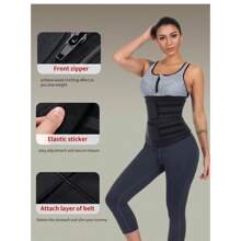 Women Waist Trainer Belt Waist Cincher Trimmer Sauna Slimming Belt Sports Girdle Belt Tummy Control Belt Body Shaper Belt Abdomen Workout Equipment Exercise Waist Belt Suitable For Workout Home Sports And Walk