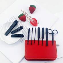 1 Set Stainless Steel Nail Clipper Set, Nail And Toenail Trimming Set, Portable Fashion Box, Travel Beauty Set