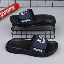 Pantuflas para hombres, diseño especial de patrones de payaso, pantuflas para el hogar de EVA suave y antideslizante para interiores, pantuflas de playa de verano para hombres, suela de EVA súper cómoda y antideslizante, pantuflas casuales para hombre duraderas para exteriores, adecuadas para vacaciones, campamento y diversas actividades