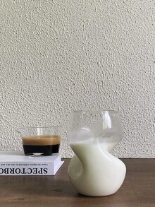 1个500毫升可重复使用玻璃咖啡杯，耐热硼硅酸盐玻璃杯，创意透明玻璃杯，多用途厨房和餐厅用杯，适用于冷热饮料、水、拿铁、茶、冰淇淋、冰咖啡、牛奶、果汁等。 - 彩色 - 查看 4