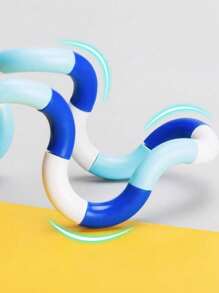 1 pezzo/3 pezzi/5 pezzi Giocattolo antistress Twist & Turn, corda flessibile anti-stress, giocattolo trasformabile. Pieghevole e plasmabile, infinite forme. Ruotabile per rilasciare emozioni e alleviare lo stress. Giunti staccabili, superficie liscia, senza bordi taglienti.