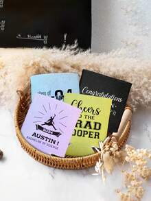 A Personalized Can Cooler Fun Birthday Graduation Gift Graduation Season Carnival Wedding Birthday Bachelor Party Beverage Cup Holder A Variety Of Styles To Choose From - Multicolor - View 5