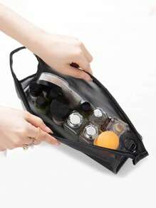 Bolsa de maquillaje portátil de mujer con patrón impreso de enchufe de cable de datos de malla de nailon, bolsa de cosméticos multiuso portátil, bolsa de maquillaje de viaje, organizador de artículos de tocador, bolsa de almacenamiento de equipos de carga, regalo para regreso a clases, doctor, profesor, bolsa de maquillaje, estuche para productos de belleza, neceseres de viaje, artículos esenciales de dormitorio, regalos de boda para damas de honor, regalos para mamá, regalos de cumpleaños, regalos para amigos