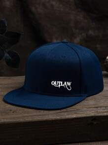 1 Stück Herren Outlaw Grafik Outdoor Lässig Waschbare Verstellbare Hip-Hop Baseballkappe, geeignet für den täglichen Gebrauch