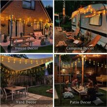 RTONTR 1Pc 5M 20 Water Droplet Lamp Solar Bubble Water Drop Light StringColor And Warm Color Birthday Outdoors Decoration Light String Party Scene Decoration With Fashionable Atmosphere And Light String Decoration For Home Decor Fireplace Bedroom Living Room Camping Decoration Gift Use