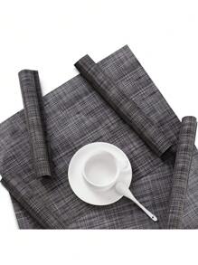 Placemats - Waterproof, Heat-Resistant, Non-Slip, Easy-To-Clean Table Pads For Coffee, Dining, And Household Decor - Solid Color, Room Decoration, Bowl Plate Mat, And Table Protector