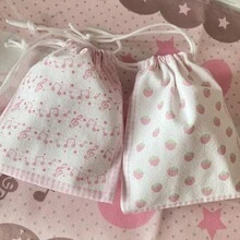 时尚帆布草莓便签袋旅行化妆笔袋防尘收纳袋，适用于假日海滩、浴室收纳、卧室收纳，大容量 - 粉色 - 查看 9