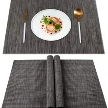 Placemats - Waterproof, Heat-Resistant, Non-Slip, Easy-To-Clean Table Pads For Coffee, Dining, And Household Decor - Solid Color, Room Decoration, Bowl Plate Mat, And Table Protector