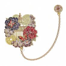 1/4pcs Creative Rose Clock Bookmark Rose Clock Elements Reading Accessories For Fiction Fans Birthday Gift For Girls - one-size - View 13