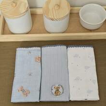 Baby Joy Teddy Bear Cloth Diaper 3 Units - 藍熊 - 查看 2