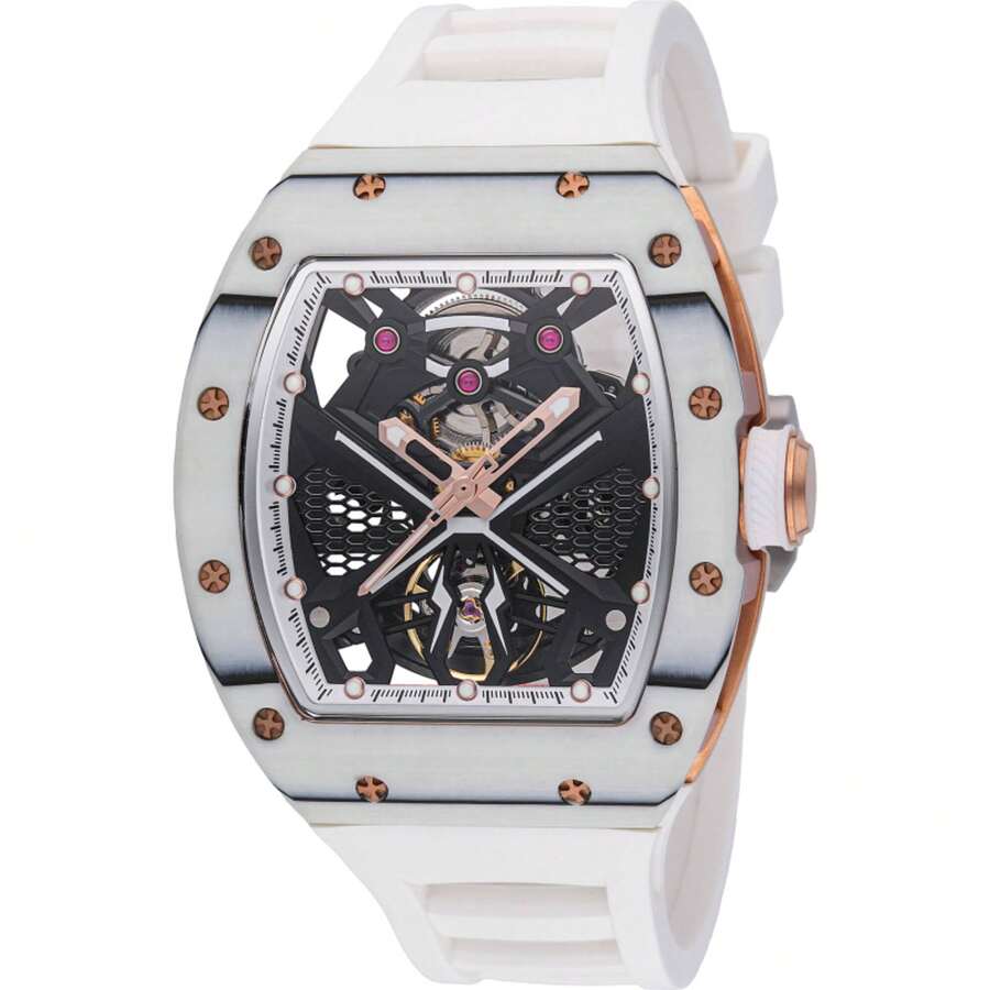 Reloj Invicta 49015 para hombre con esfera esqueletizada automática de la colección S1 Rally y correa - Negro - Ver 1