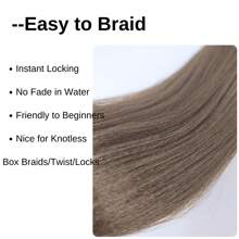 1/3/6 Packungen schwarze Flechthaar Vorgespannte Knotenlose Kanekalon Box Zöpfe Haar zum Flechten Vorgespannt Lang Gerade Synthetische Flechthaarverlängerungen für Knotenlose Zöpfe