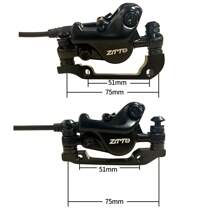 Freno de disco hidráulico ZTTO MTB de 2 pistones, livianos para XC y senderos con pinzas de metal y pastillas, rotores de 160 a 180 mm, M6100 M8100