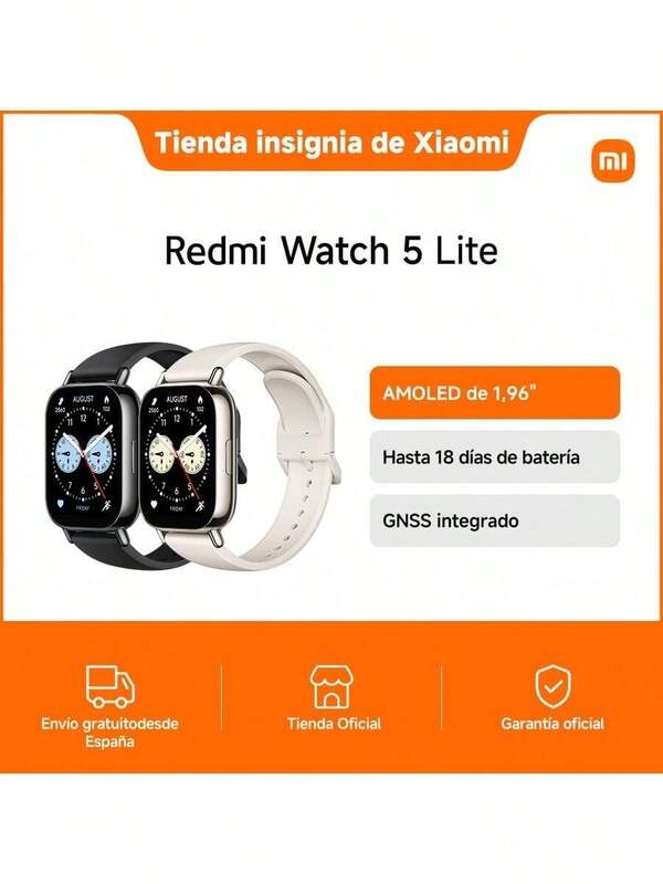 Xiaomi Oficial | AMOLED de 1,96" | Hasta 18 días de batería | GNSS integrado
