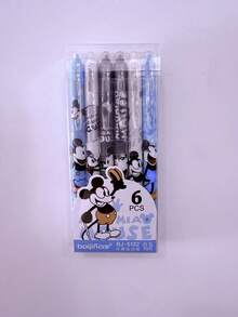 6pcs  Style Erasable Neutral Pens, Straight Design Cute High-Quality Erasable Ink Pens, Back To School Stationery, Student Exam Pen, Office Signature Pen, Graduation/Birthday Gift, Student Prize - Multicolor - View 11