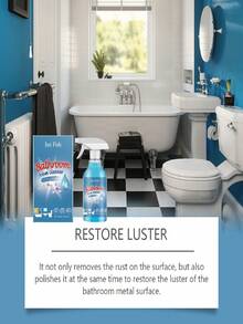 100ml/150ml 多用途浴室清洁剂，清洁浴室、不锈钢水槽、淋浴房、玻璃浴缸，去除水垢，新旧版本随机发货 - 彩色 - 查看 4