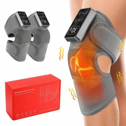 Hailicare Smart Knee Massager|5 - Level Far Infrared Heating|3 - Gear Vibration Massage|30min Auto - Off Timer|Breathable & Non - Slip Fabric|One - Key Lock For|Universal For Left/Right Knees|Easy Operation For Seniors