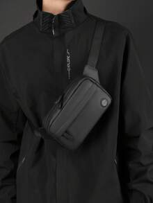 New Fashion Shoulder Bag, Outdoor Travel Backpack, Sports Casual Crossbody Waist Bag, Versatile Graduation School Supplies - Black - View 3