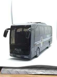 Autobus Amarillo Escolar, fricción, musical con luz, llantas goma - Blanco - Ver 1