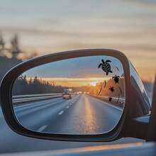 Cute Turtle Swimming In The Sea Rearview Mirror Sticker, Suitable For Cars, Motorcycles, Etc - one-size - View 2