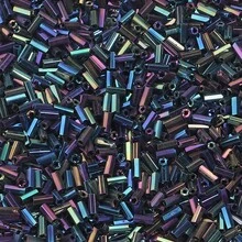 40g/Pack 4mm Tube Glass Seed Beads, Colorful Silvered Tube Beads For DIY Boho Style Bracelets And Necklaces Crafting, Summer - Beads - View 12