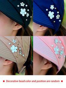 1pc Foldable Wide Brim Sun Hat, Fashionable Korean Style Bucket Hat, Outdoor Sports Sun Protection Hat, Tennis Sun Cap