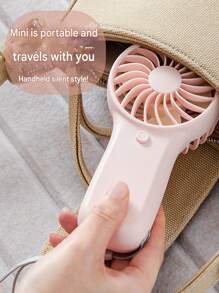 1 pezzo Mini Ventilatore Portatile, Leggero Ventilatore Palmare - Ottimo per Ufficio, Esterno, Viaggio e Campeggio - Mantieni il fresco in qualsiasi momento, ovunque! - (Batterie non incluse), Indispensabile per il Raffreddamento Estivo, Spiaggia, Viaggio