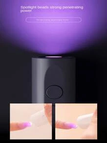 2 In 1 Electric Nail Grinder With Nail Lamp Multifunctional Portable Nail Machine Kit Manicure Tools Quick-Drying Nail Polisher Manicure Nail Drill Bits Tool Electric Nail Polisher, 180mAh