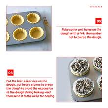 Sechs Link Backblech, Gebäckzubehör, Obstturm, klebriger Reiskuchenkuchen, Dim Sum Ofen, Haushaltsbackform Küchengebäckzubehör