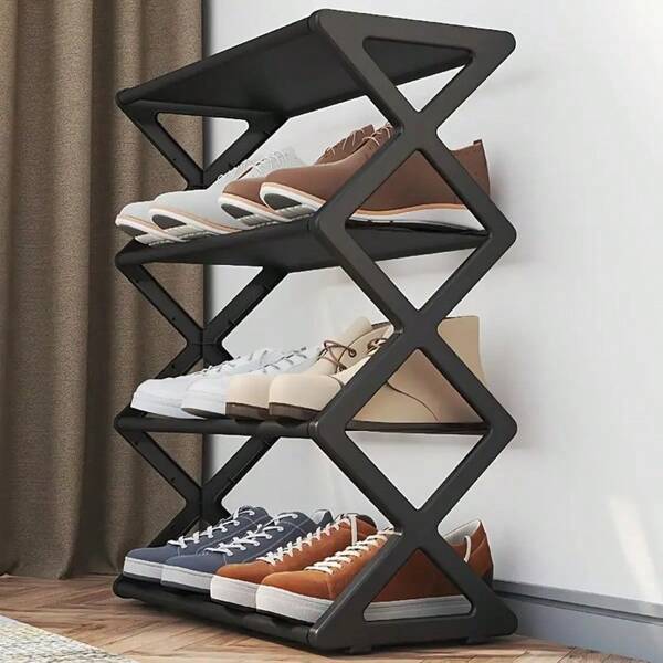 LINKOOL Multifunctional Steel Pipe Assembly Shoe Cabinet Student Dormitory Shoe Rack