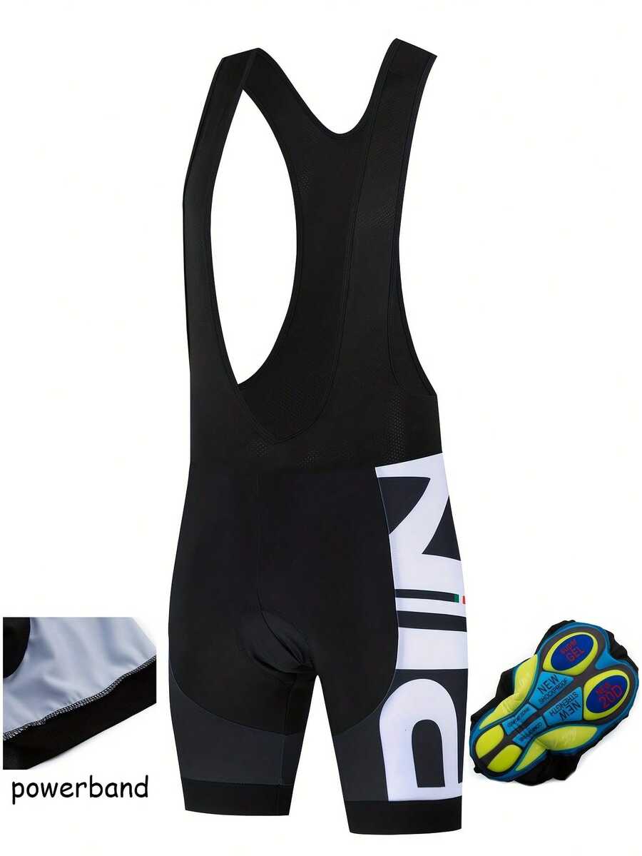 Cycling Bibs Powerband Shorts Bike Tights Triathlon 20D Gel Padded Pro Lycra Bicycle Shorts Breathable Man Mountain Biking Shorts - Black and White - View 1