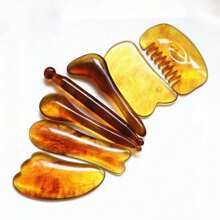 Barra de masaje de acupresión facial, raspador de masaje facial y de belleza para los ojos (no de cuerno de buey), bolígrafo de masaje de meridianos para todo el Body