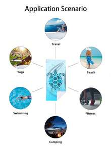 Extra Large Quick-Dry Microfiber Beach Towel - Lightweight, Sand-Free, Absorbent, Sea Turtle & Hexagonal Pattern Design - Ideal For Beach, Pool, Camping - Perfect Valentine's Day Gift, Travelfriendly Towel Modern Beach Towel Lightweight Towel Summer Holiday Beach Essentials