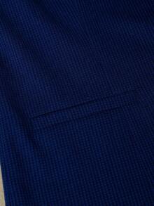 HOMEYEE Plus Size Women Jacquard Pattern Lapel Collar Long Sleeve Pocket Vintage Elegant Casual/Business/Office Blazer Coat, Spring Autumn Winter