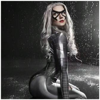 Female Spider Man Superhero Marvel Captain Jumpsuit Anime Cosplay Costume Long Sleeved Halloween Costume