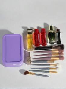 Nuevo neceser de silicona de gran capacidad, portátil, impermeable para viajes. Ideal para almacenar joyas, maquillaje, resistente a la presión y no deformable. También se puede usar como portapassaporte, cartera. Apropiado para salidas, hogar. Gran regalo para amigos, compañeros de clase, madres, novias.
