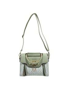 1 Pezzo Borsa a tracolla in pelle PU con stampa di moda, borsa a tracolla elegante di piccole dimensioni di design di lusso, borsa a tracolla messaggera, accessorio per la scuola, back to school