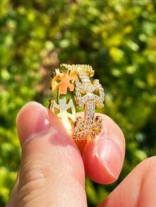 DUBSS 1 Piece Iced Out Ring For Men Prong Setting Real Copper Hip Hop Jewelry - Ring - View 29