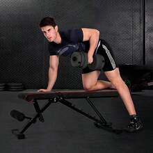 Commercial Weight Bench 700 Lbs Adjustable Training Bench Pr Foldable Full Body Weight Bench Utilty Incline Decline Fitn Benches For Full Body Workout With Fast Folding - Black - View 3