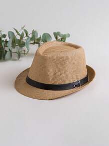 1 Piece, Sun Protection Breathable Jazz Hat, Straw Hat, Outdoor Travel Sun Hat