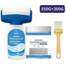 300g, 500g, 350g Waterproof Coating Glue For Indoor And Outdoor Use, Suitable For Repairing Leakage On Wall Surfaces, Reliable & Durable, Safe & , Water-Based, Can Be Used In Children's Rooms