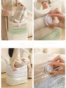 1piece Thickened, Non-Pumping, Three-Dimensional Vacuum Compression Bag Storage Bag For Clothes, Quilts, Quilts, Down Jackets, Special Bags