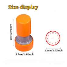 1/3pcs Random Clock Learning Stamps, Teacher's Educational Clock Model, Elementary Grade 1-2 Clock Face Stamp, Spring Switch Light Sensitive Stamp, Back To School Small Gift, Suitable For School Opening Season