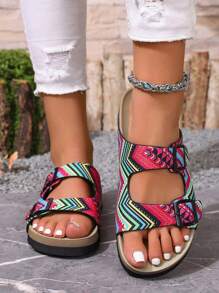 Lightweight, Thick, Flat Soft Bottom Soft Leopard Print Beach, Outdoor, Home Increase Height Slippers