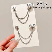 1/2/4/6pcs Magnetic Chain Trouser Leg Clips, Adjustable Anti-Dropping Hem Fasteners, No Cutting Needed, Unisex Sleeve Cuff Fasteners - Multicolor - View 14