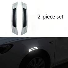 Car Shaped Door Decor Stickers, Reflective Warning Strips, Car Reflective Markings, Side Door Scratch Protection Stickers, Anti-Collision Stickers, Car Reflective Strips