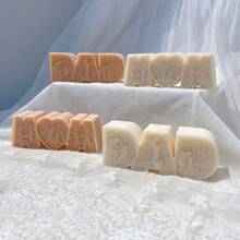 DAD MOM Candle Mold MAM Letter Soy Wax Silicone Mold Father's Day Gift Mother 's Day Home Decoration - Pink - View 7