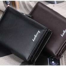 New Zipper Short Wallet Men's Multi-Card Fashion Vertical Mini Button Wallet Men's Card Bag Black Card Holders Waller Purse Men Anniversary Gift Gift For Men Gift For Men Gift For Men Gift For Men Gift For Men Gift For Men